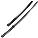 Martial Arts Polypropylene Training Sword Equipment (39") with Black Saya Scabbard