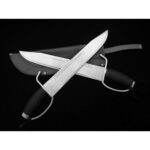 North Wing Chun Bart Cham Dao,Stainless Steel,Leather Scabbard,Training Equipment