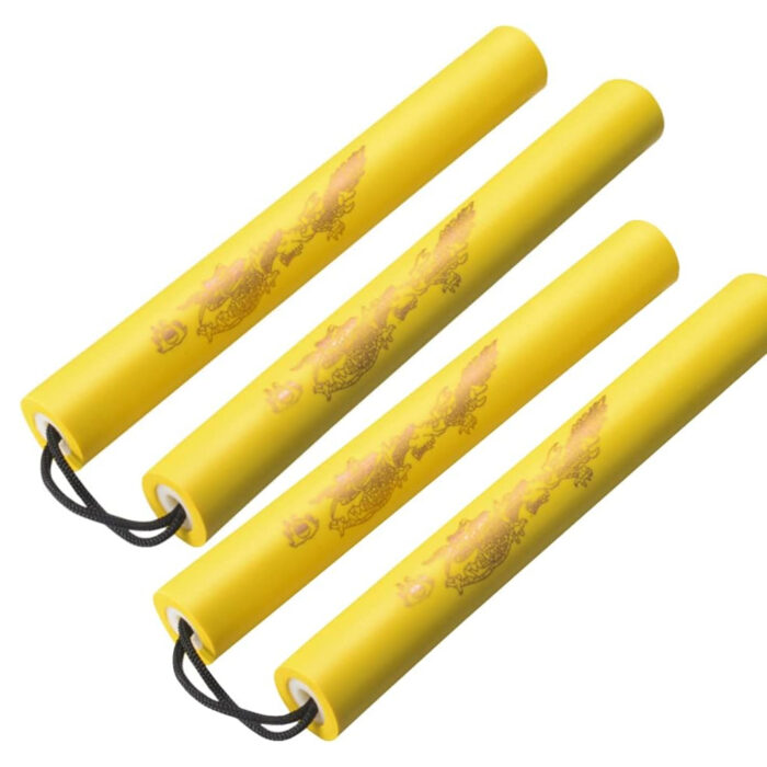 Safe Foam Rubber Training Nunchakus Cord Nunchucks 2PCS for Kids Beginners Practice and Training