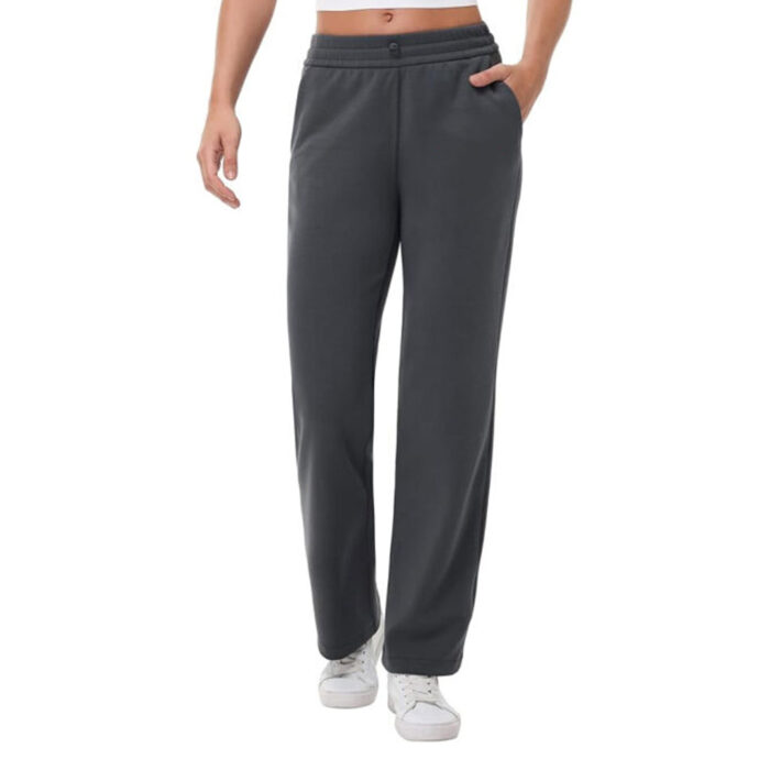 Women's Soft Sweatpants Lightweight Breathable Workout Trousers with Adjustable Shockcord