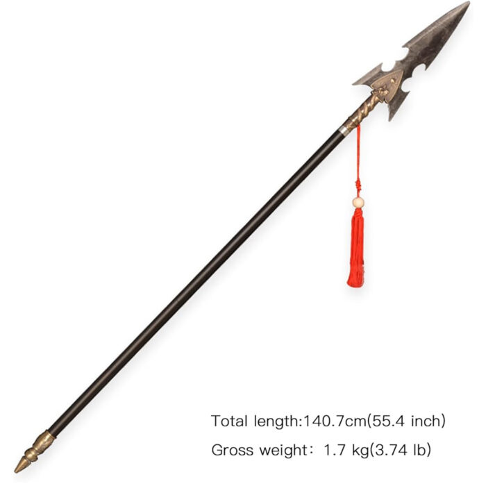 Built Warrior Spear Traditional Chinese Weapon Metal 55.4 inches