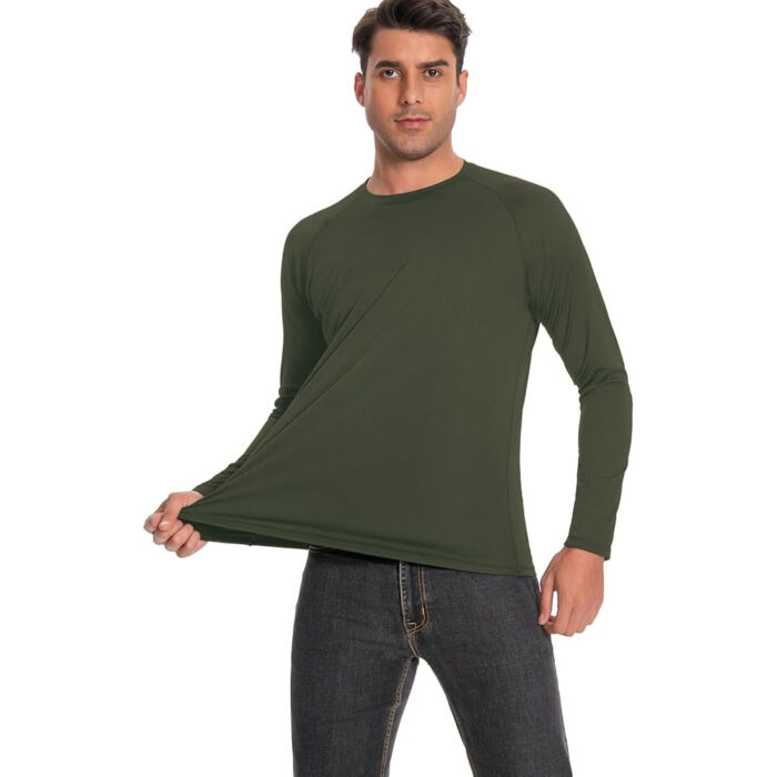 Men's Sun Protection Shirts UPF 50+ UV Long Sleeve Rash Guard Shirts