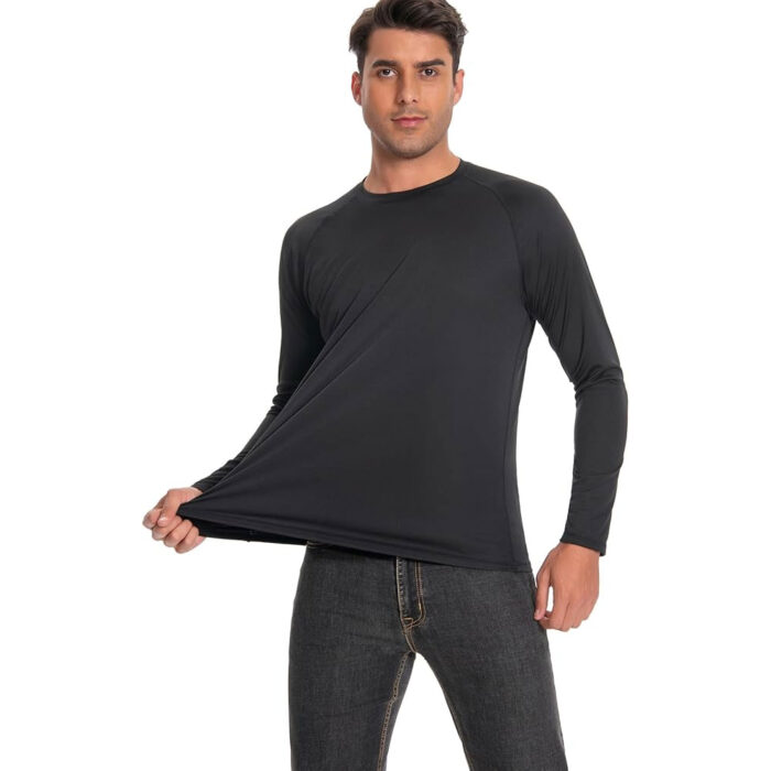 Men's Sun Protection Shirts UPF 50+ UV Long Sleeve Rash Guard Shirts
