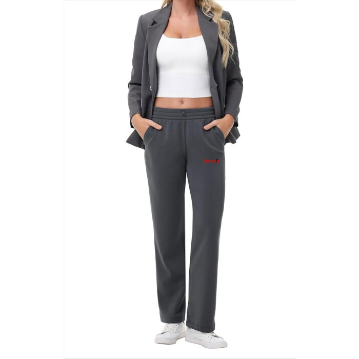 Women's Soft Sweatpants Lightweight Breathable Workout Trousers with Adjustable Shockcord