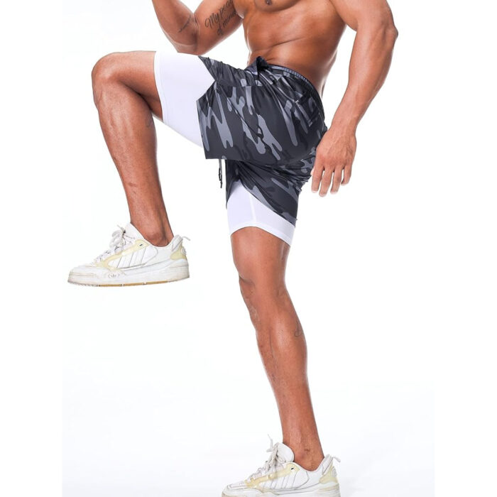 Men's Running Shorts Quick Dry Workout Gym Shorts