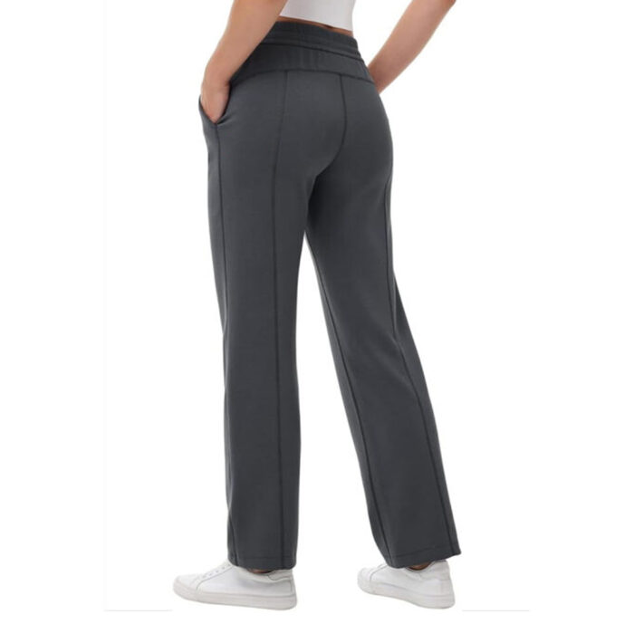Women's Soft Sweatpants Lightweight Breathable Workout Trousers with Adjustable Shockcord