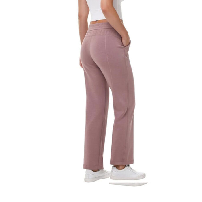 Women's Soft Sweatpants Lightweight Breathable Workout Trousers with Adjustable Shockcord
