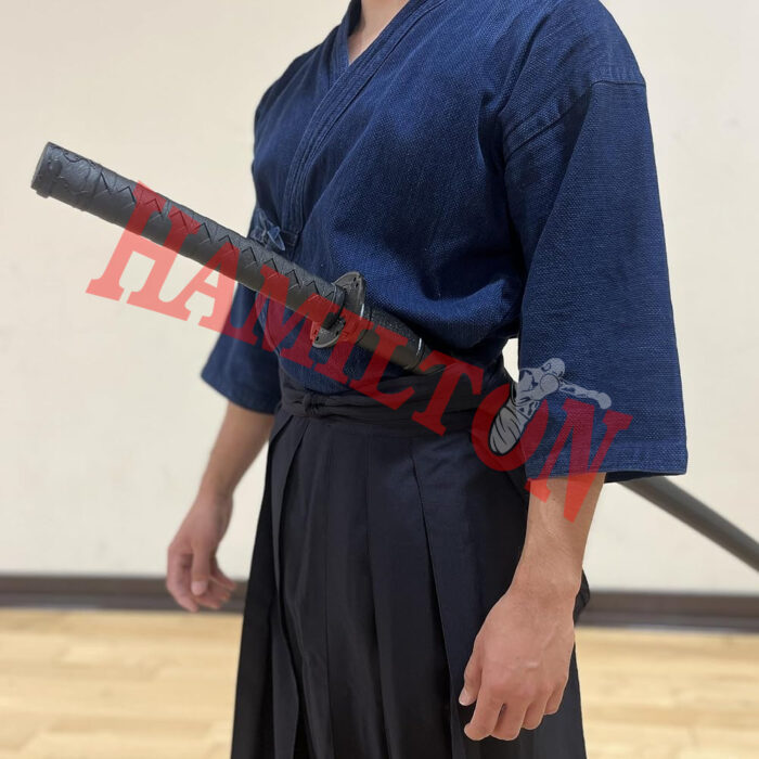 Martial Arts Polypropylene Training Sword Equipment (39") with Black Saya Scabbard