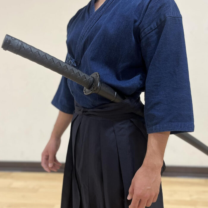 Martial Arts Polypropylene Training Sword Equipment (39") with Black Saya Scabbard