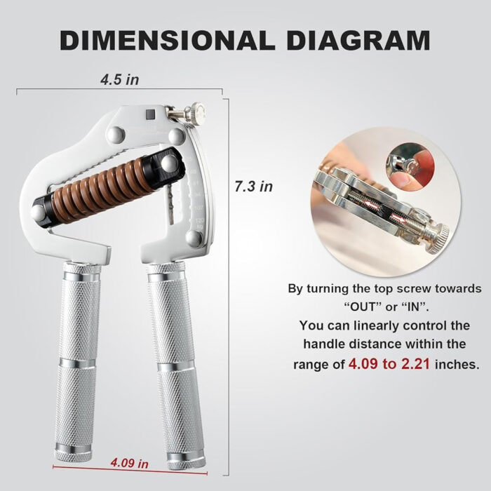 Grip Strength Adjustable Range 55-264 lbs