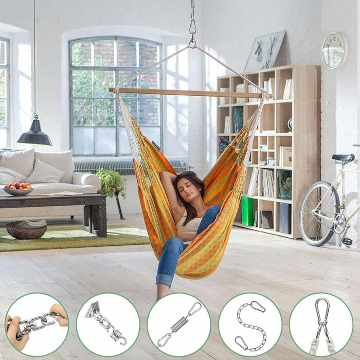 Heavy Duty Porch Swing Hanger, 360 Swivel Ceiling Hooks for Punching Bag,Gym (Screw)