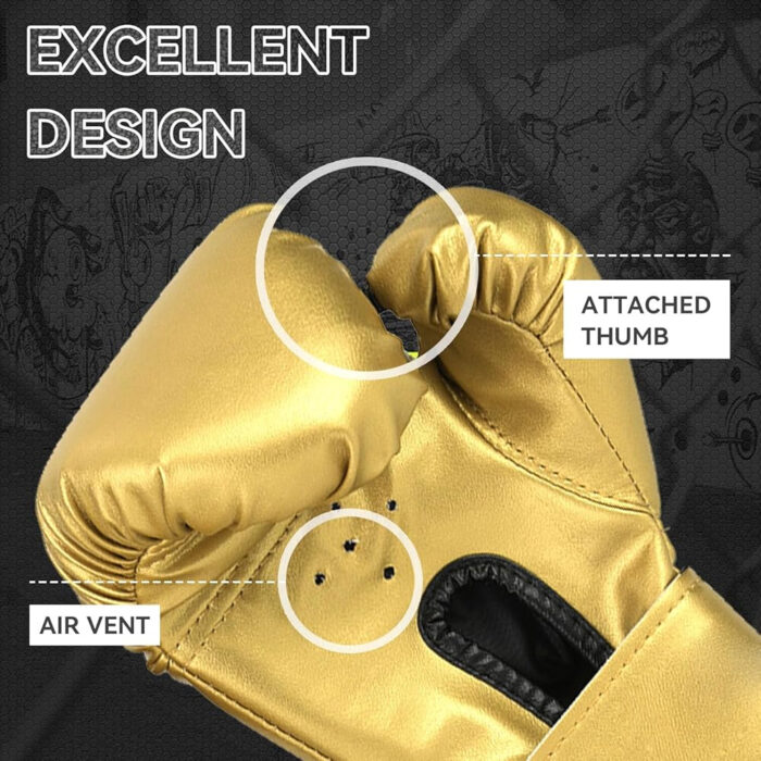 Leather Taekwondo Gloves Professional Fighting Children Boxing Training Gloves
