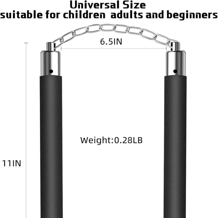 2 Pack Safe Foam Nunchucks for Adult and Kids Training Nunchucks