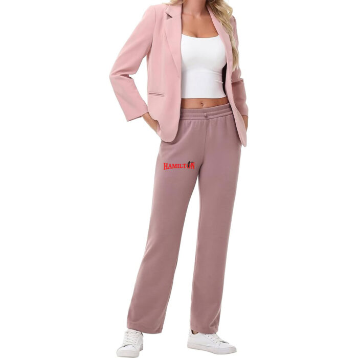Women's Soft Sweatpants Lightweight Breathable Workout Trousers with Adjustable Shockcord