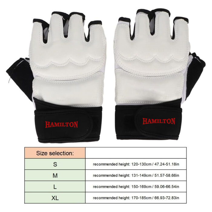 Soft Iron Fitness Gloves with Lengthen Wrist Strap for Gym Boxing, Taekwondo, Running Training, Washable