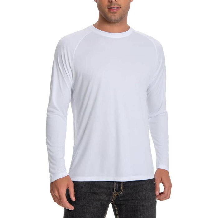 Men's Sun Protection Shirts UPF 50+ UV Long Sleeve Rash Guard Shirts