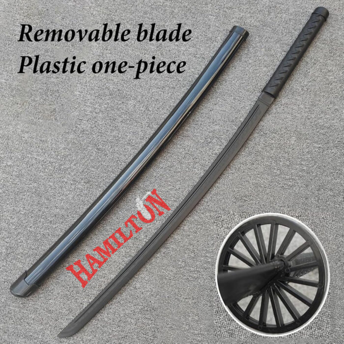 39-Inch High-Strength Plastic Sparring Iaido Training Japanese Samurai Blade Prop with Sheath