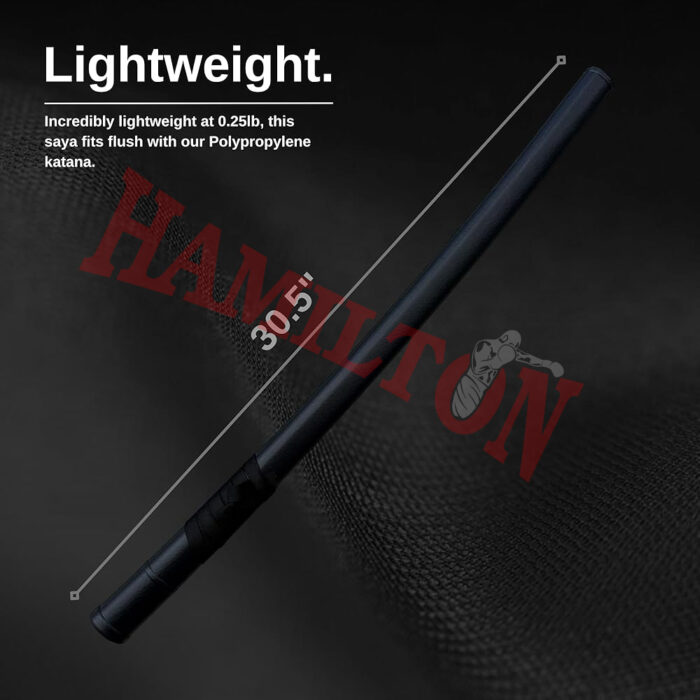 Martial Arts Polypropylene Training Sword Equipment (39") with Black Saya Scabbard