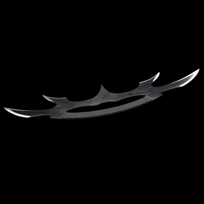 Carbon Steel Crescent Moon Blade Real Metal Handmade Katana Cosplay Sword