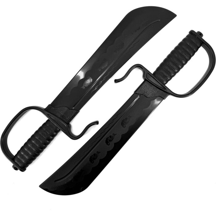 Polypropylene Wing Chun Black Sword Set of 2 (18")