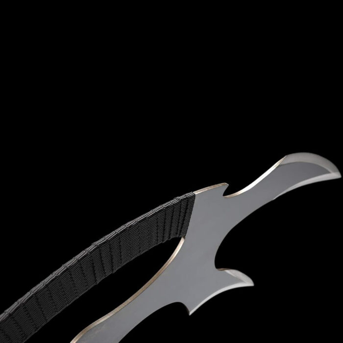 Carbon Steel Crescent Moon Blade Real Metal Handmade Katana Cosplay Sword