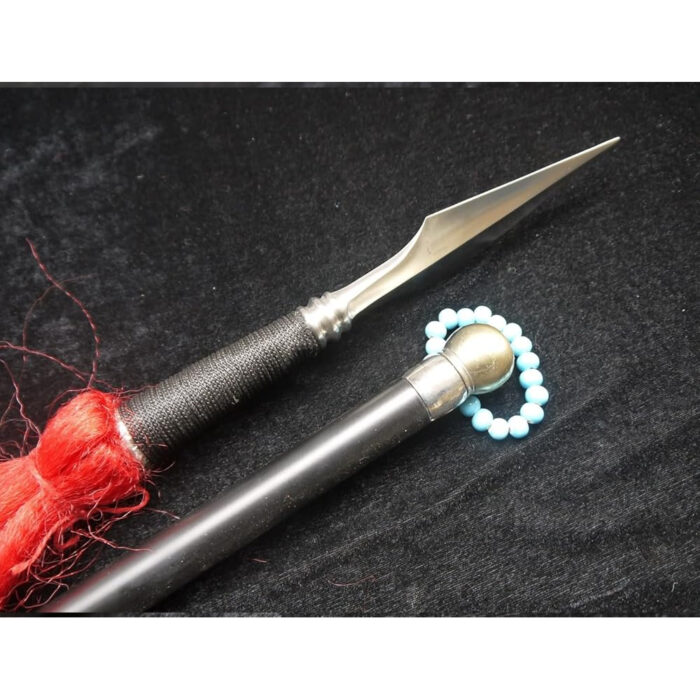 Spear/Chinese Martial Arts Equipment/Overall Stainless Steel/Black Rod