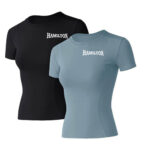 Women Workout Shirts 1/2/3 Pack Athletic Compression Tee Dry Fit Yoga