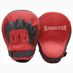 Ringside Curved Boxing MMA Punch Mitts (Pair) Red, 10.5"